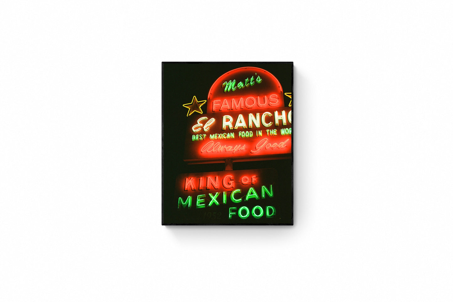 Matt's El Rancho - Neon Sign Film Print