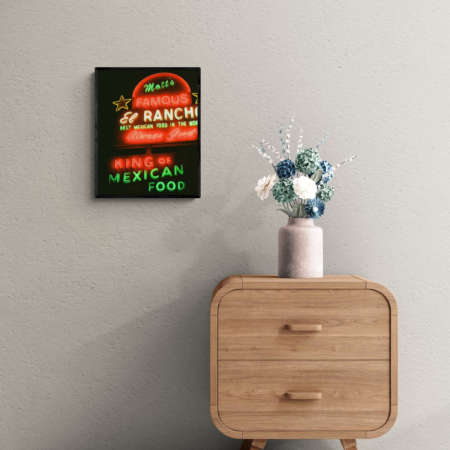 Matt's El Rancho - Neon Sign Film Print