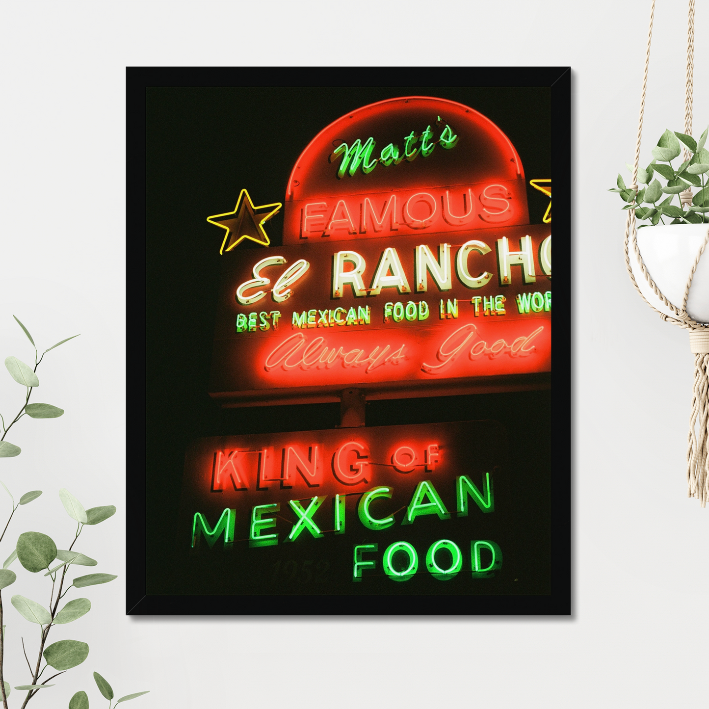 Matt's El Rancho - Neon Sign Film Print
